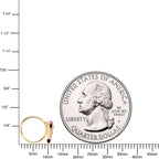 20G 5/16 Purple Gem Gold Tone Dainty Dolphin Nose Hoop