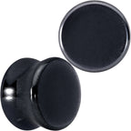Natural Black Hematite Stone Saddle Plug Set