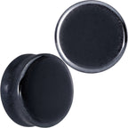 Natural Black Hematite Stone Saddle Plug Set