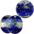 Natural Blue Lapis Stone Saddle Plug Set