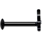 16G 5/16 Licensed Playboy Clear CZ Black Internal Thread Labret