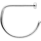 20G 3/8 Implant Grade Titanium D Shape Nose Hoop