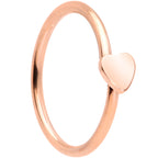 20G 5/16 Rose Gold Tone Have A Heart Valentines Day Nose Hoop