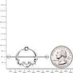 14G 13/16 Double Mermaid Nautical Nipple Shield Set