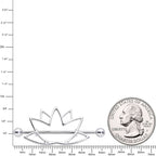 14G 3/4 Open Lotus Flower Nipple Shield Set