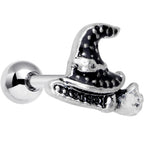 16G 1/4 Broom Witch Hat Halloween Cartilage Tragus Earring