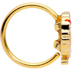 20G 5/16 Gold Tone Turkey Thanksgiving Nose Hoop