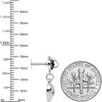 16G 1/4 Alien Blue Planet Dangle Labret Monroe Tragus