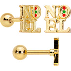 16G 1/4 Clear Red Gem Noel Christmas Cartilage Tragus Set of 3