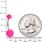 Powerfully Pink Soft Finish Belly Ring