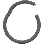 18G 3/8 Grey Matte Cartilage Hinged Segment Ring