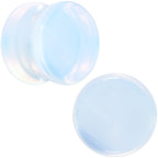 White Opalite Double Flare Plug Set