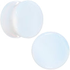 White Opalite Double Flare Plug Set