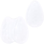 White Cloudy Quartz Drop Saddle Plug Set