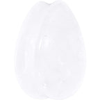 White Cloudy Quartz Drop Saddle Plug Set