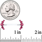 14G 13/16 Pink Gem Bioplast Simple Curvation Barbell Nipple Ring Set