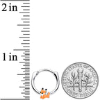 16G 3/8 Cute Fall Fox Cartilage Clicker