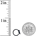 20G 5/16 Black Baby Penguin Nose Hoop