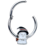 16G 3/8 Witch Hat Ghost Halloween Hinged Segment Ring