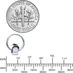 16G 3/8 Witch Hat Ghost Halloween Hinged Segment Ring