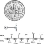 16G 1/4 Witch Hat Ghost Halloween Cartilage Tragus Earring