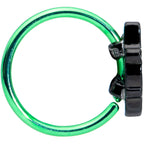 20G 5/16 Green Top Hat Skull Halloween Nose Hoop
