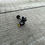 16G 5/16 Black Witch Cat Halloween Labret Monroe Tragus