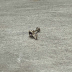 16G 1/4 Purple Gem Unlock My Heart Key Labret Monroe Tragus