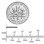 14G 5/16 G23 Titanium Threadless Post Only Labret Monroe Tragus