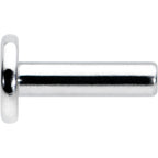 14G 1/4 G23 Titanium Threadless Post Only Labret Monroe Tragus
