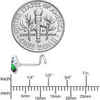 20G 1/4 Ghost Goo Cauldron Halloween Left Side Nose Screw
