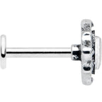 16G 5/16 Clear Gem Retro Rhombus Labret Monroe Tragus