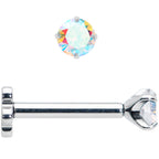 16G 5/16 Aurora CZ G23 Titanium Threadless Flower Labret Tragus