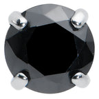 16G 5/16 Black CZ G23 Titanium Threadless Flower Labret Tragus