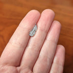 16G 5/16 Clear CZ Gem Feather Internally Threaded Labret Tragus