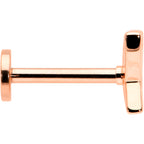 16G 5/16 CZ Gem Rosy Hue Butterfly Internal Thread Labret Tragus