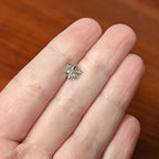 16G 5/16 Green Gem Textured Pot Leaf Labret Monroe Tragus