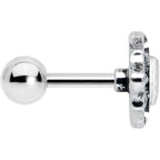 16G 1/4 Clear Gem Rhombus Retro Cartilage Tragus Earring