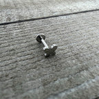 16G 5/16 Simple Butterfly Internally Threaded Labret Monroe Tragus
