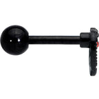 16G 1/4 Red Gem Black Steampunk Skull Cartilage Tragus Earring