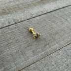 16G 1/4 Gold Tone Blue Adorable Angelfish Cartilage Tragus