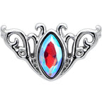 20G 7mm Aurora Gem Deco Waves L Shape Nose Ring