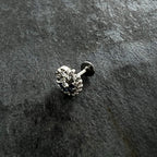 16G 1/4 Blue Clear Gem Abstract Arch Labret