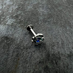 16G 5/16 Spring Flower Green Blue Labret Monroe Tragus