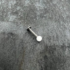 16G 5/16 Matte White Aurora Labret Monroe Tragus