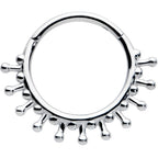 16G 3/8 Splatter Effect Hinged Segment Ring