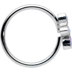 20G 5/16 Aurora Gem Fancy Flower Seamless Nose Hoop