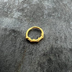 20G 5/16 Gold Tone Wicked Wire Seamless Nose Hoop