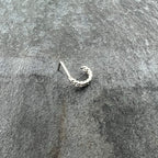 20G 1/4 Loving Links Faux Hoop L Shaped Nose Ring