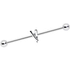 14G Straight Razor Industrial Barbell 38mm